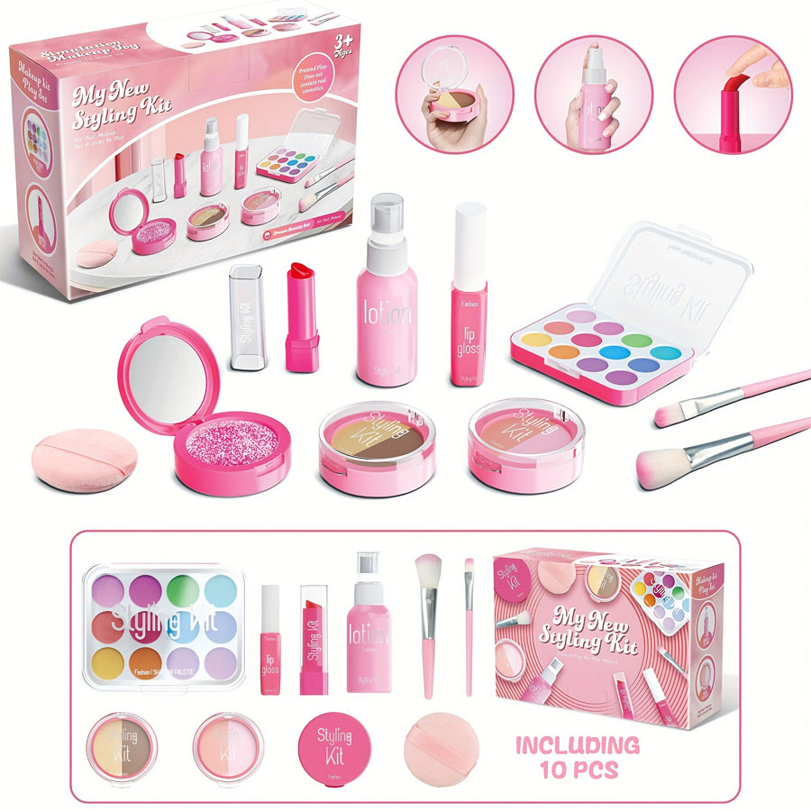 Beauty Makeup Tool Collection - Children's Makeup Toy Set Simulated Beauty