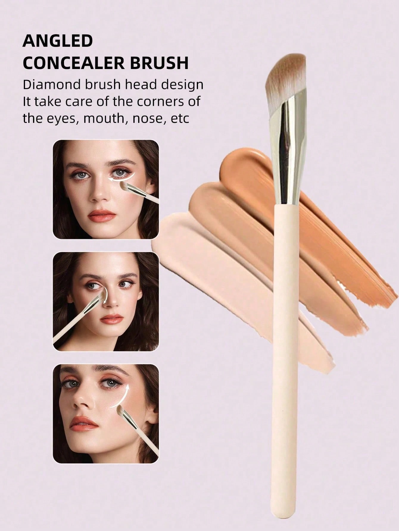 Beauty Makeup Events - 1PC Angled Slanted Makeup Brush –
