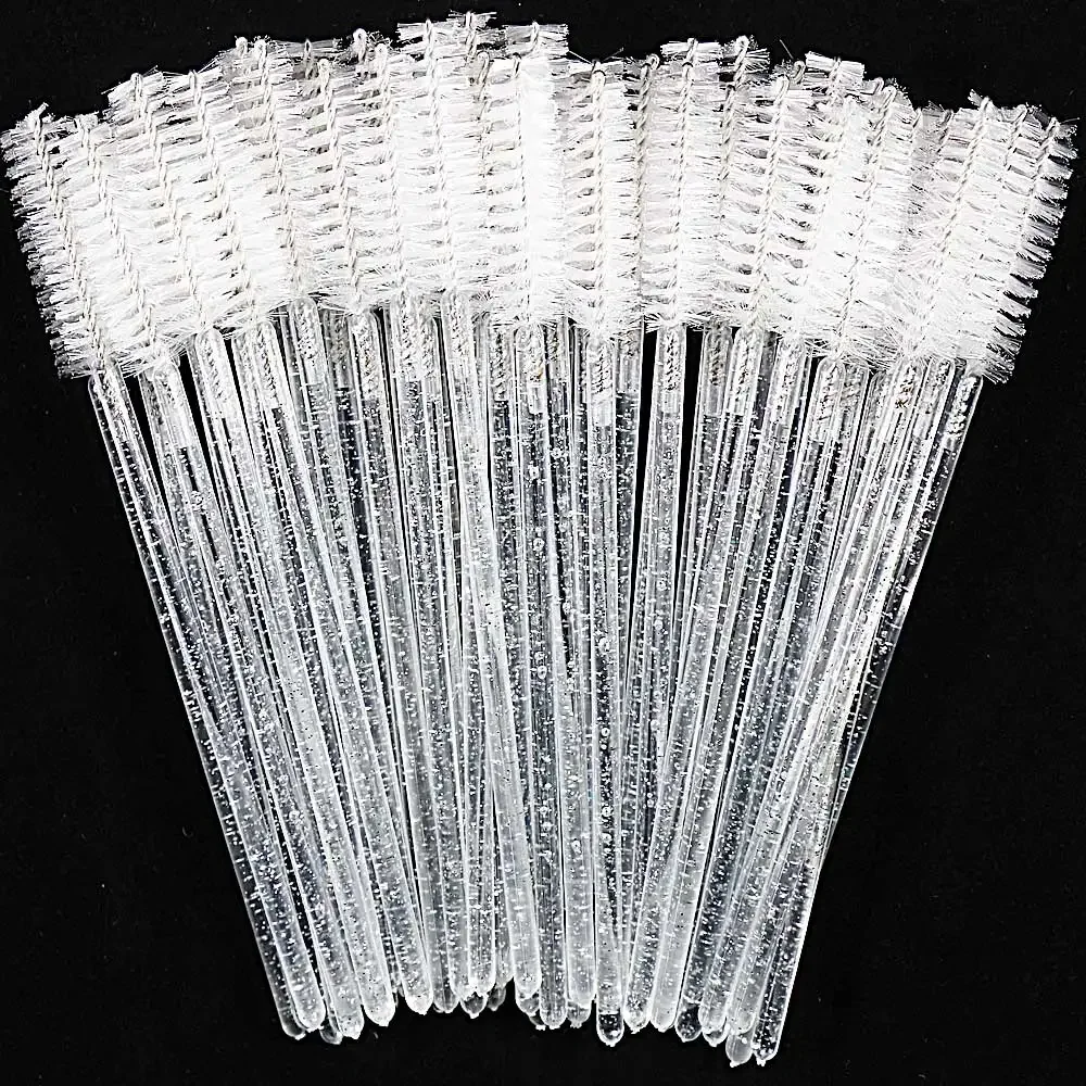 Makeup Beauty Ro - 50pcs Disposable Crystal Eyelashes Brush Comb