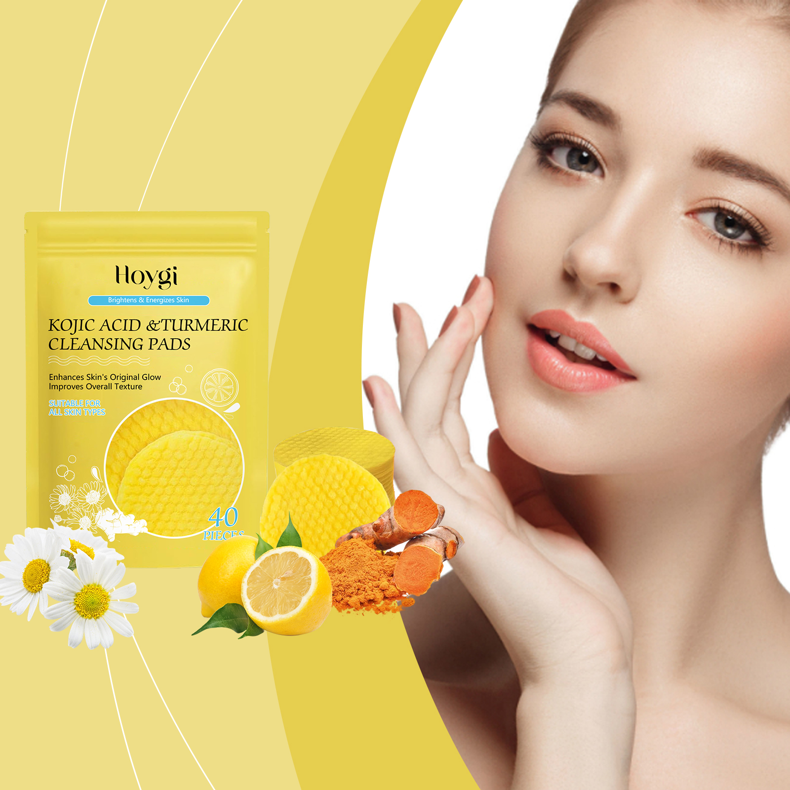 Turmeric Kojic Acid Cleansing  - Kiss Beauty Makeup Remover ulasan dan harga