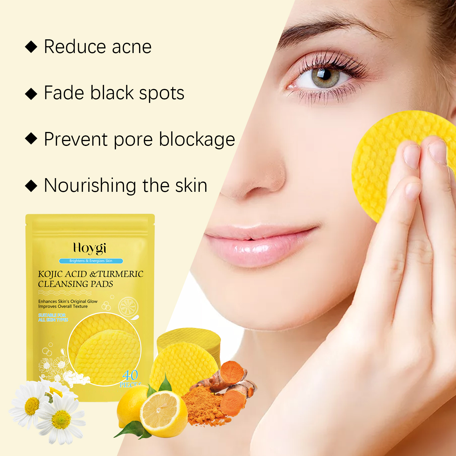 Turmeric Kojic Acid Cleansing  - Kiss Beauty Makeup Remover ulasan dan harga