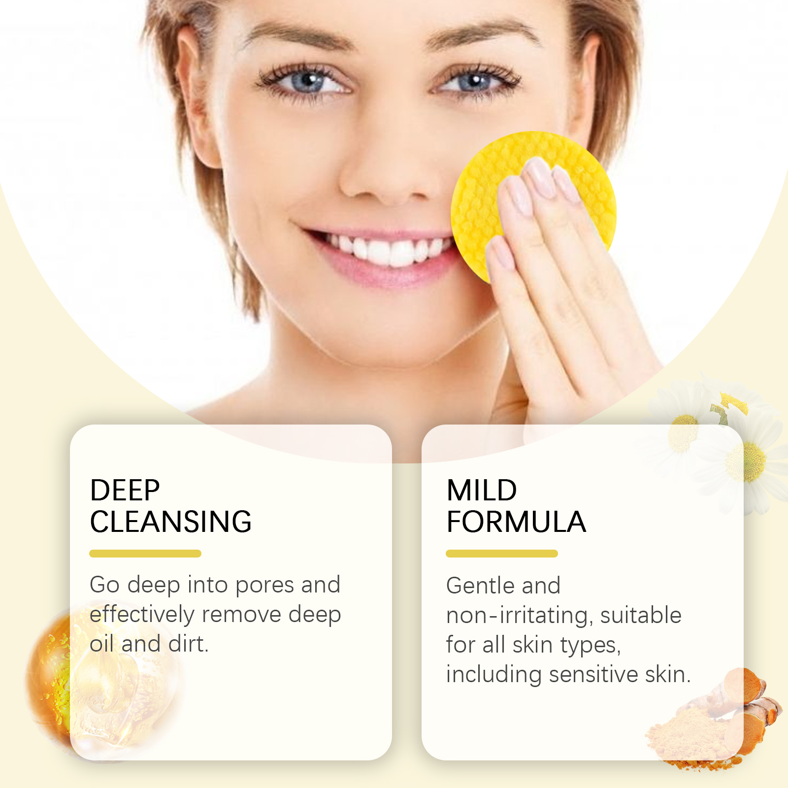 Turmeric Kojic Acid Cleansing  - Kiss Beauty Makeup Remover ulasan dan harga