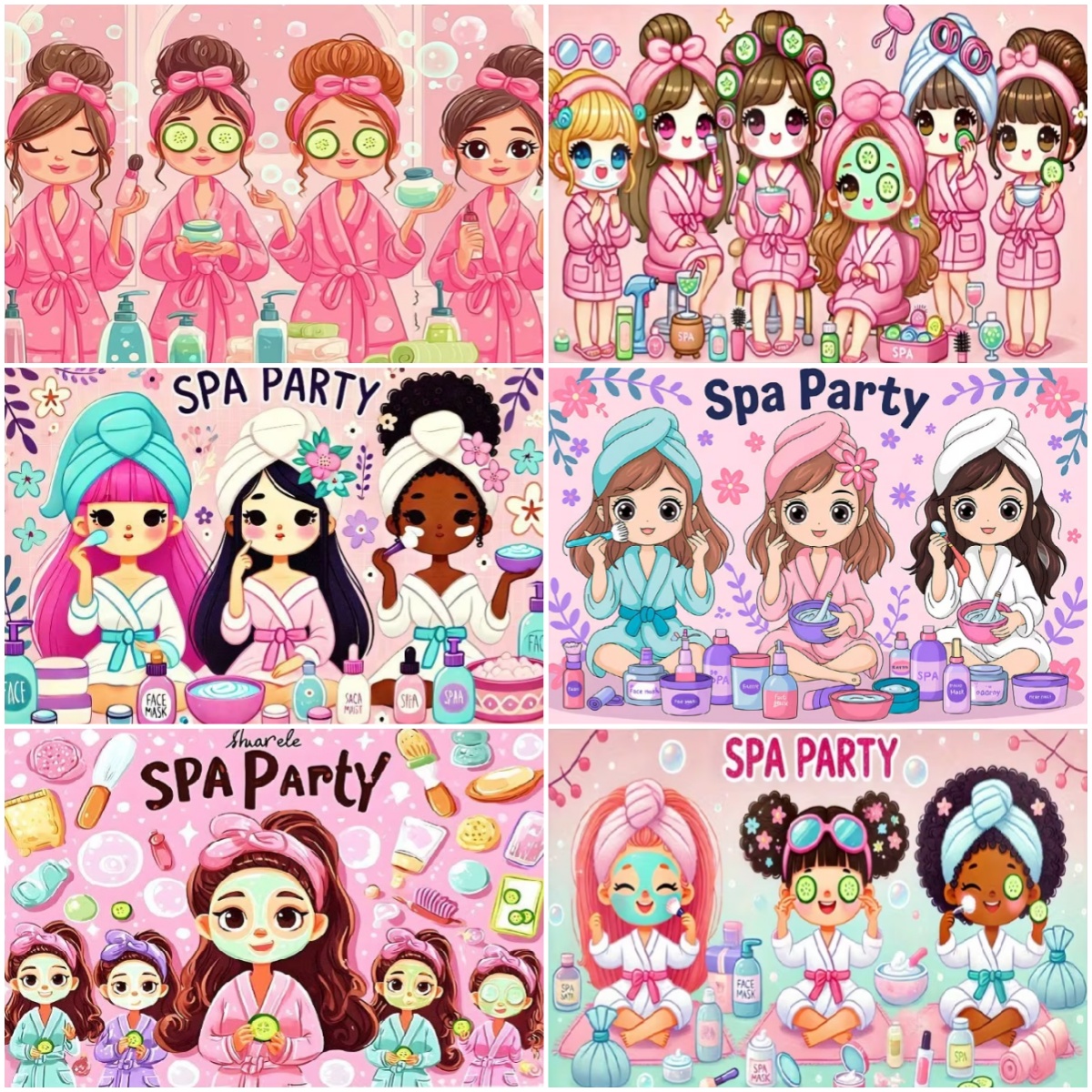 Cartoon Girls Spa Party Decora - Beauty Makeup Events ulasan dan harga