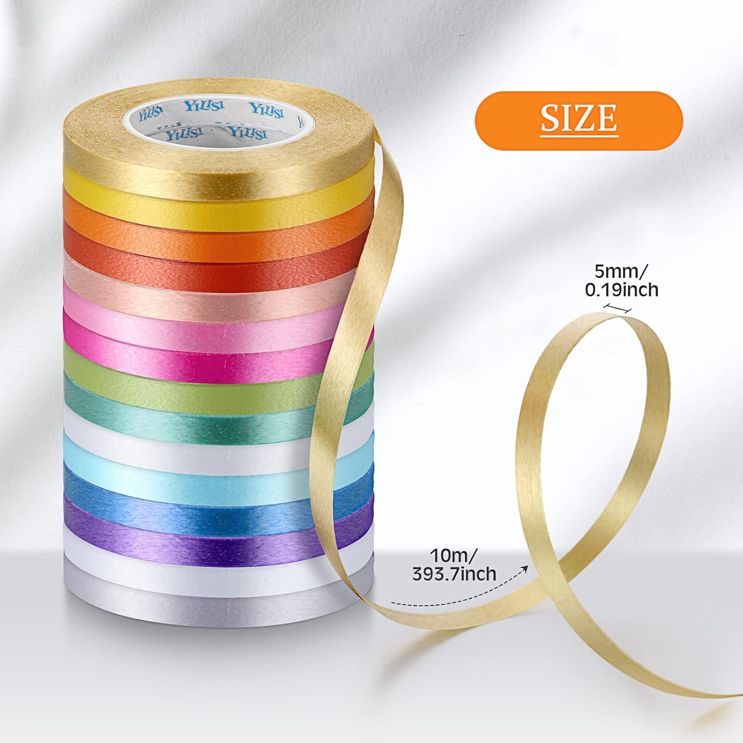 2pcs 10m Curling Ribbon Gold S - Hair Curling Wand ulasan dan harga