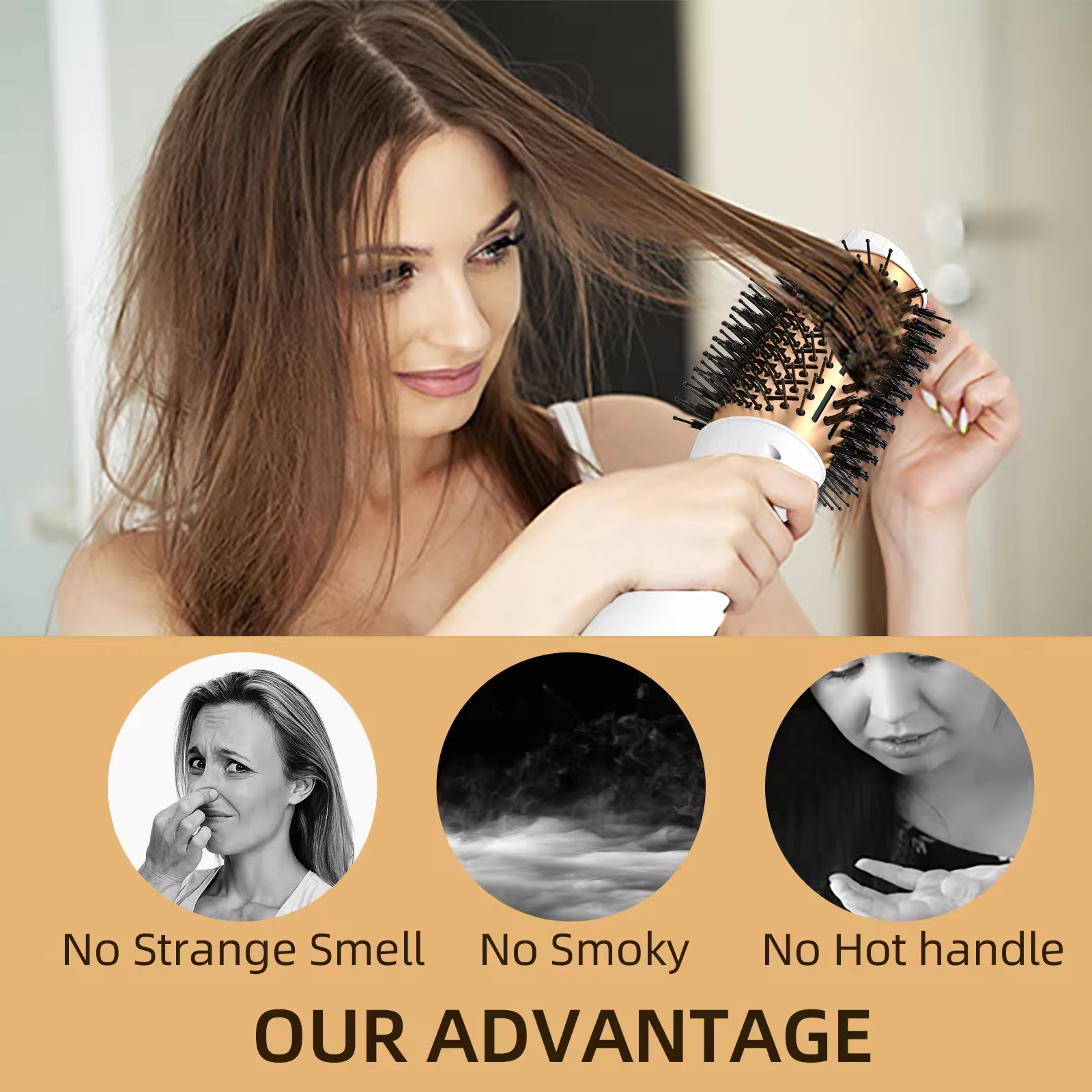 3-in-1 Hot Air Brush with Nega - Hair Curling Wand ulasan dan harga