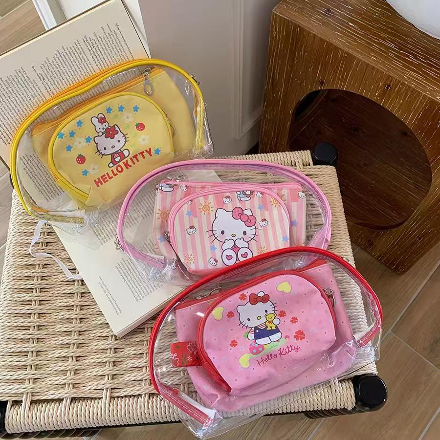 Sanrio 3-Piece Makeup Bag Set, - Beauty Makeup Tool Collection ulasan dan harga