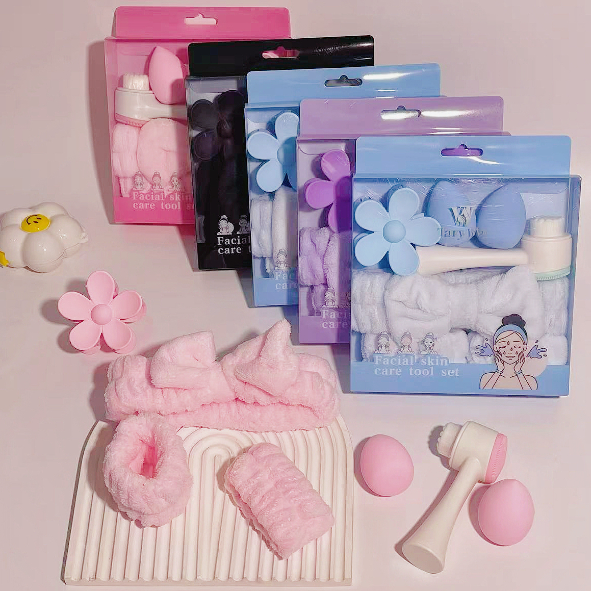 7-piece Daily Skincare and Mak - Makeup Beauty Ro ulasan dan harga