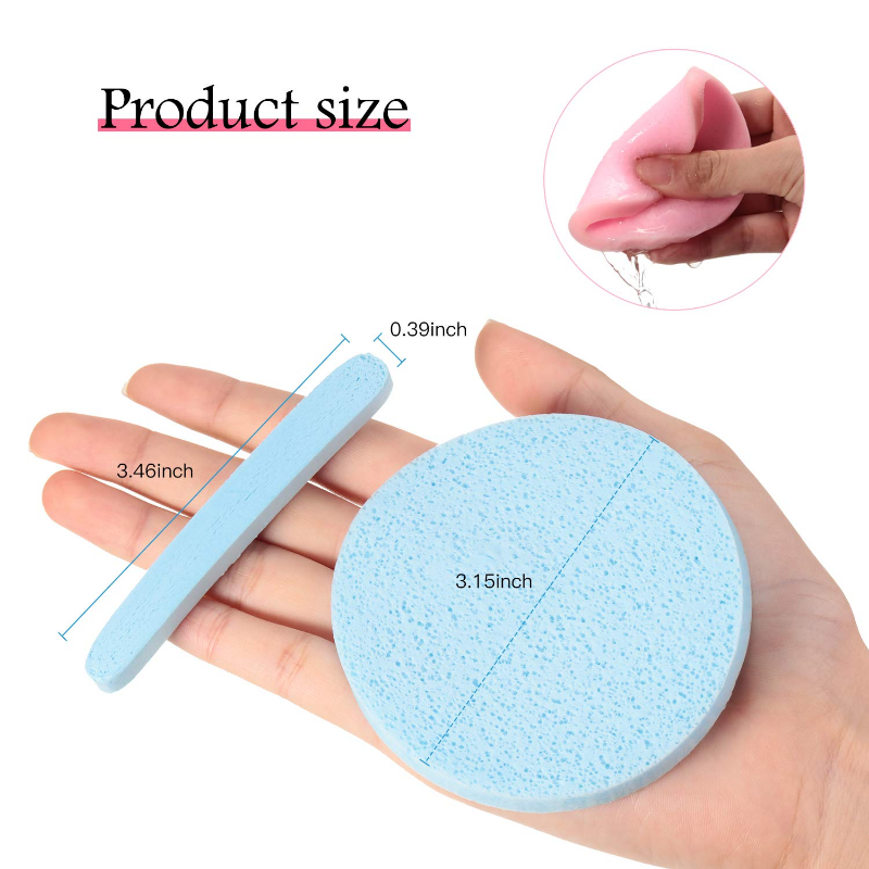 12Pcs Compressed Facial Sponge - Kiss Beauty Makeup Remover ulasan dan harga