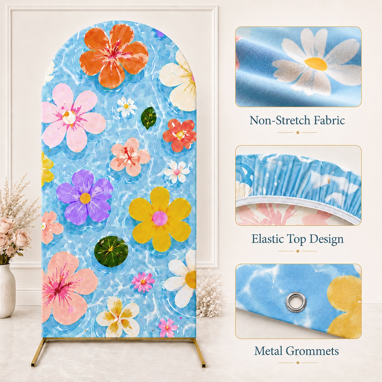 Single Side Arch Backdrop Cove - Beauty Makeup Events ulasan dan harga