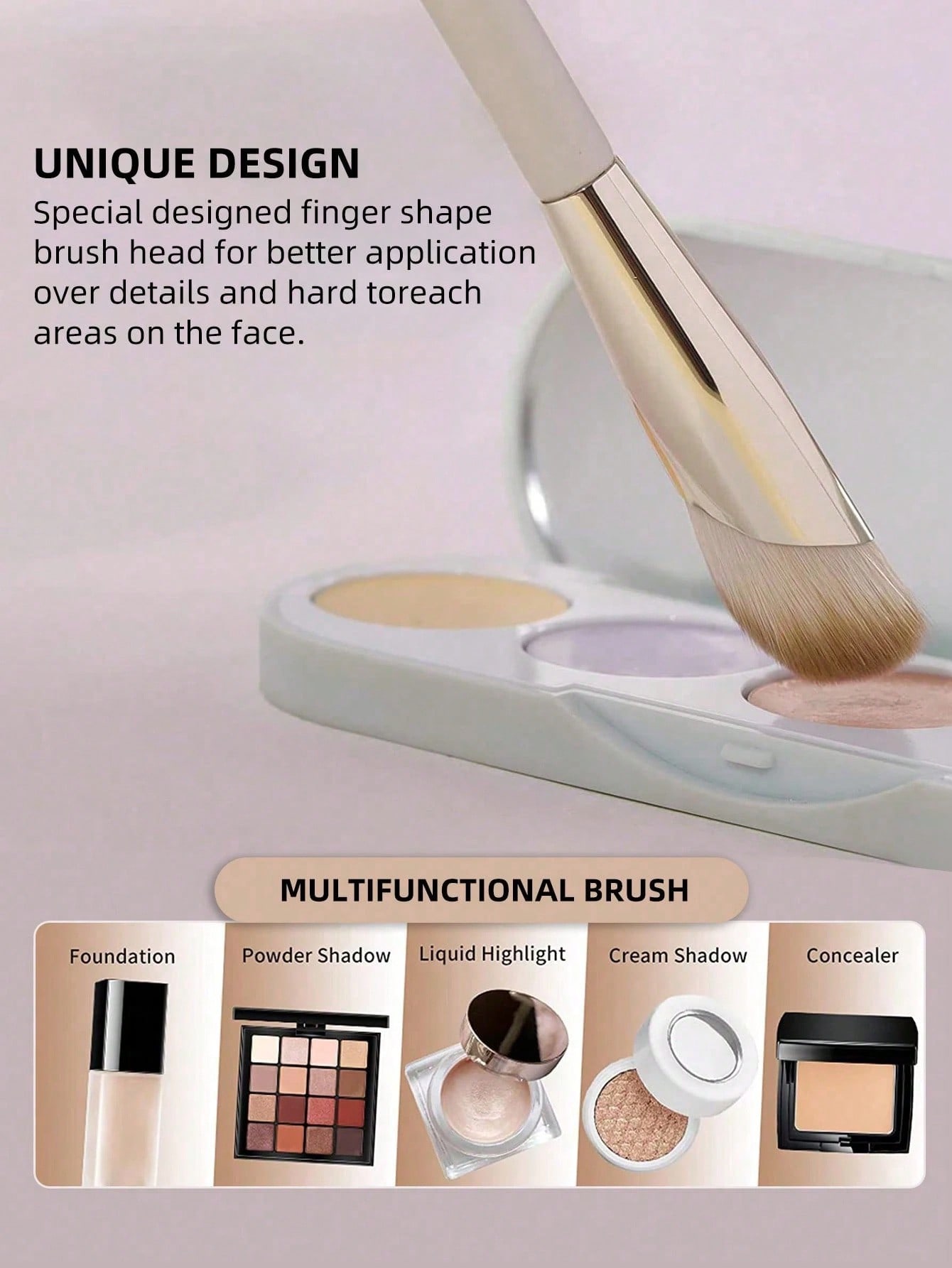 1PC Angled Slanted Makeup Brus - Beauty Makeup Events ulasan dan harga