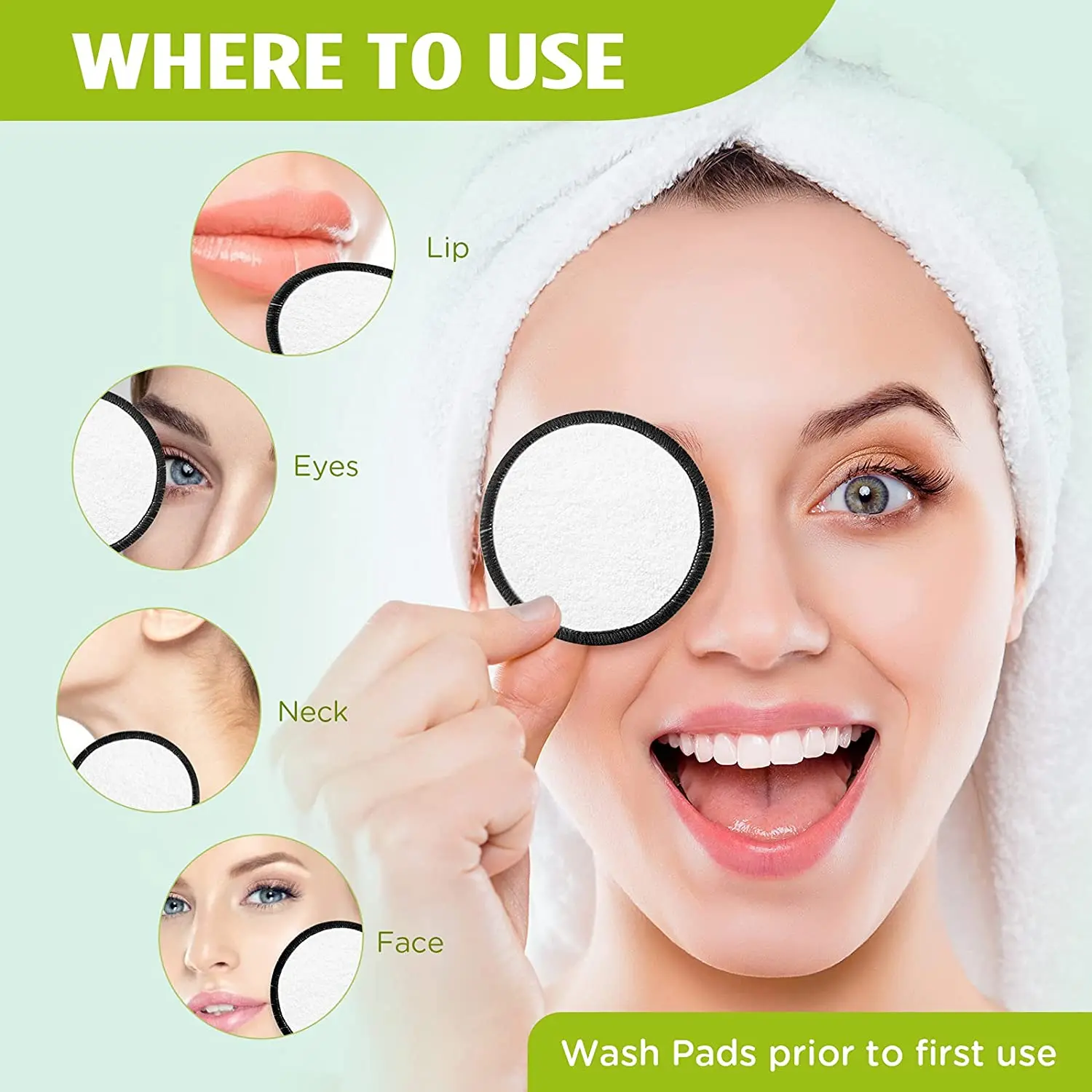16Pcs/set Bamboo Makeup Remove - Kiss Beauty Makeup Remover ulasan dan harga