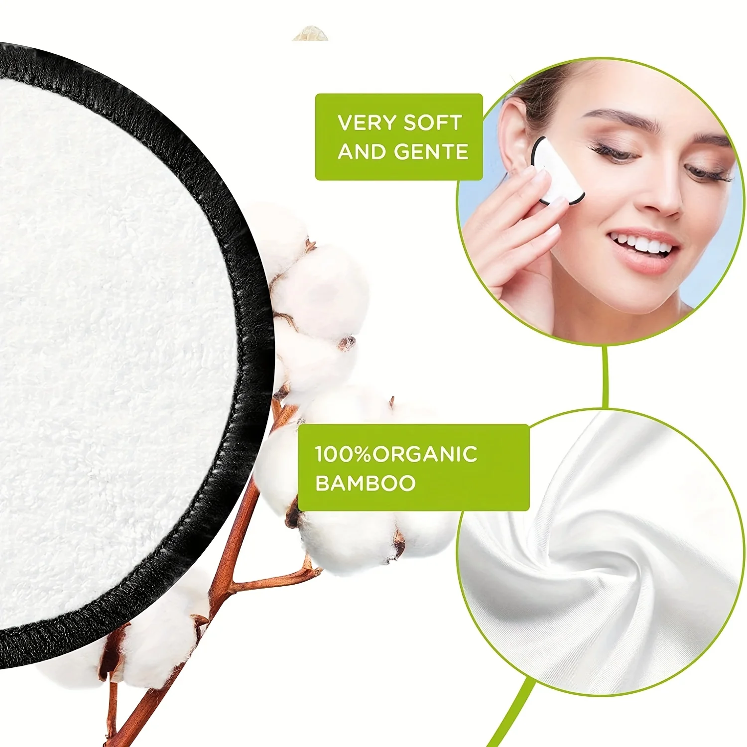 16Pcs/set Bamboo Makeup Remove - Kiss Beauty Makeup Remover ulasan dan harga