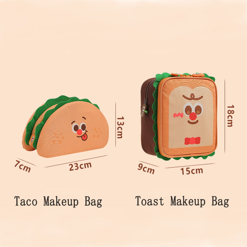 Taco and Toast-Shaped Makeup B - Beauty Makeup Tool Collection ulasan dan harga