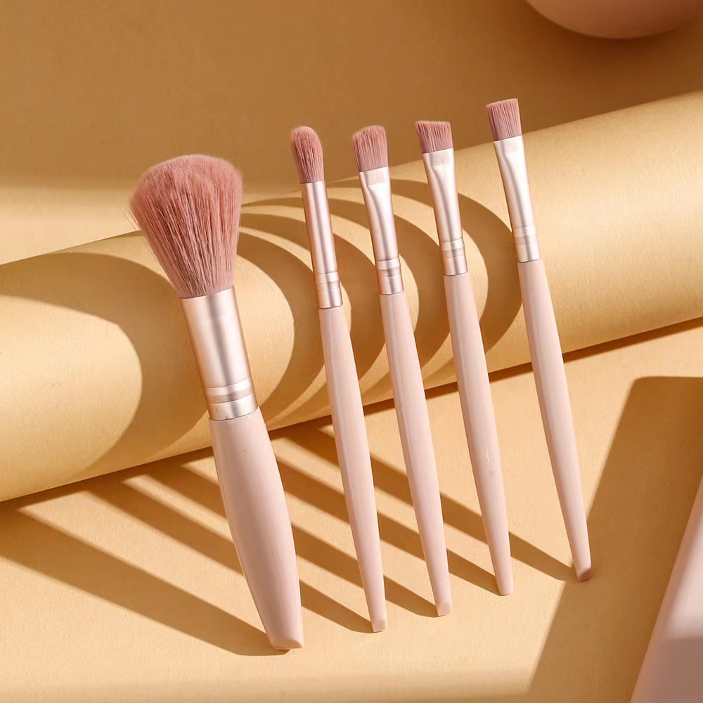 5pcs Cosmetic Brush Kit With M - Beauty Makeup Tool Collection ulasan dan harga