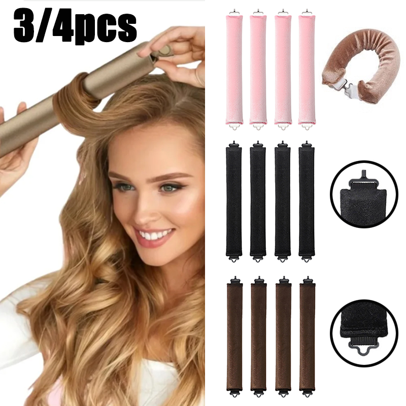 3/4pcs No Heat Hair Rollers He - Hair Curling Wand ulasan dan harga