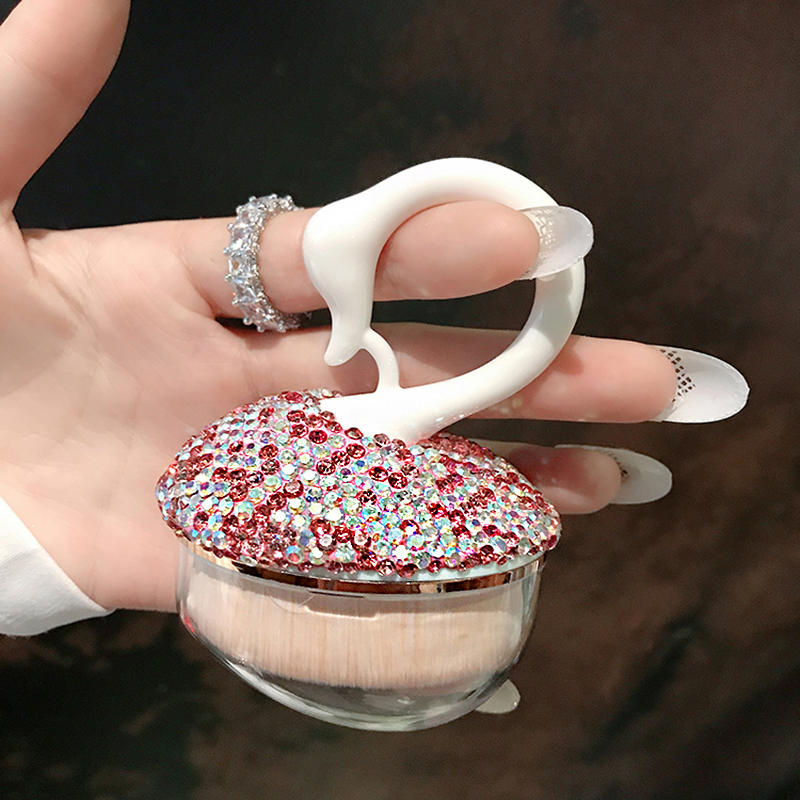 Swan Rhinestones Portable Foun - Beauty Mark Makeup ulasan dan harga