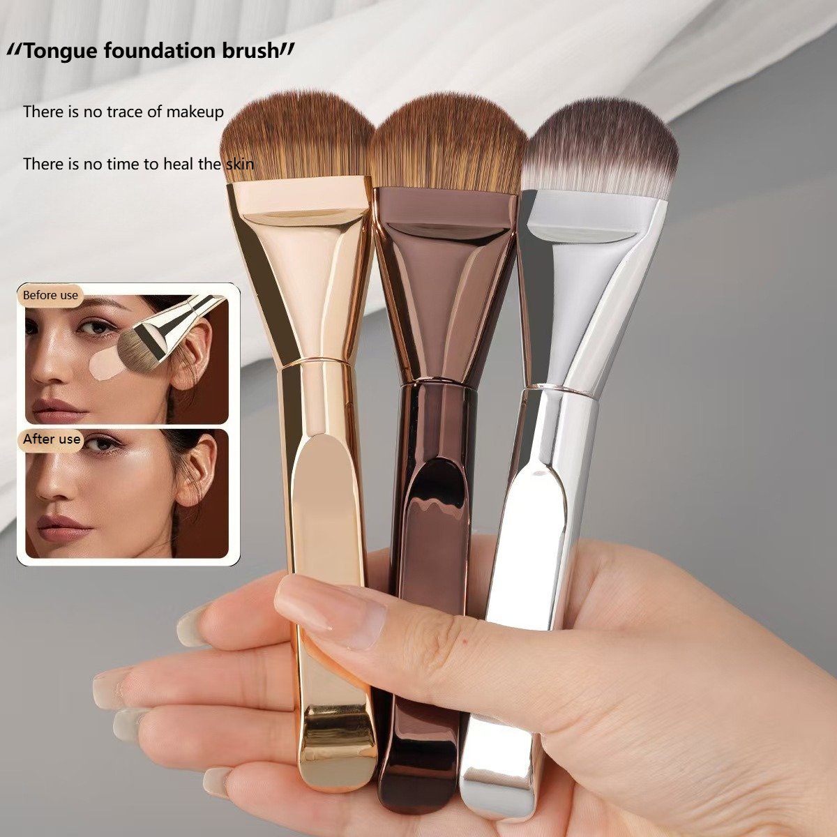 Foundation brush Huge thin non - Beauty Mark Makeup ulasan dan harga