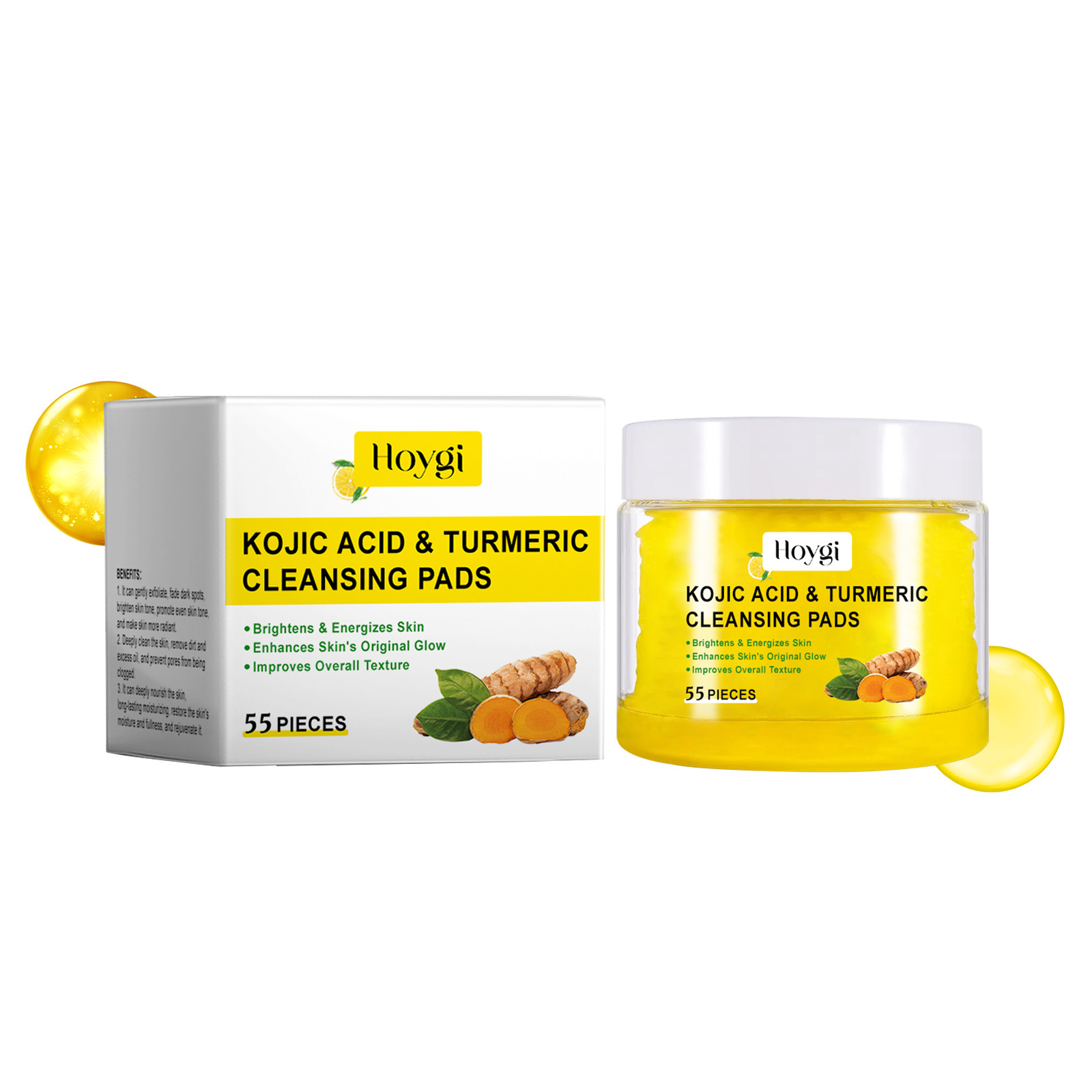 Turmeric Cleansing Pads Facial - Kiss Beauty Makeup Remover ulasan dan harga